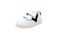 Sneakers due velcri bianco blu