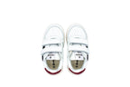 Sneakers due velcri bianco blu