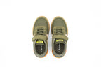 Sneakers with elastic laces and velcro