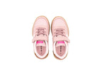 Sneakers with elastic laces and hook-and-loop straps