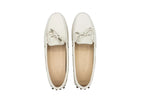 Leather loafers with rubber pebbles