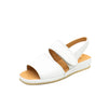 Sandali comfort in pelle bianco