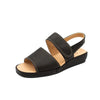 Sandali comfort in pelle nero