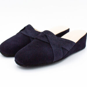 Pantofola in Camoscio con Zeppa