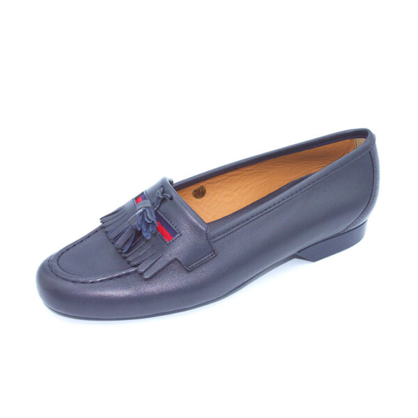 Mocassino con fascia colorata