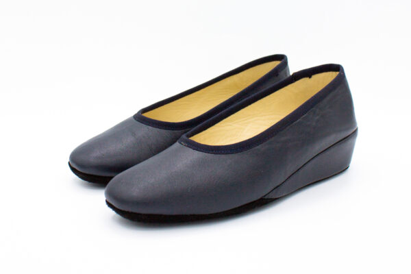 Pantofola Chiusa in Nappa con Zeppa - immagine 3