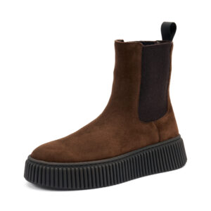 Beatles in Pelle Scamosciata Suola Scanalata