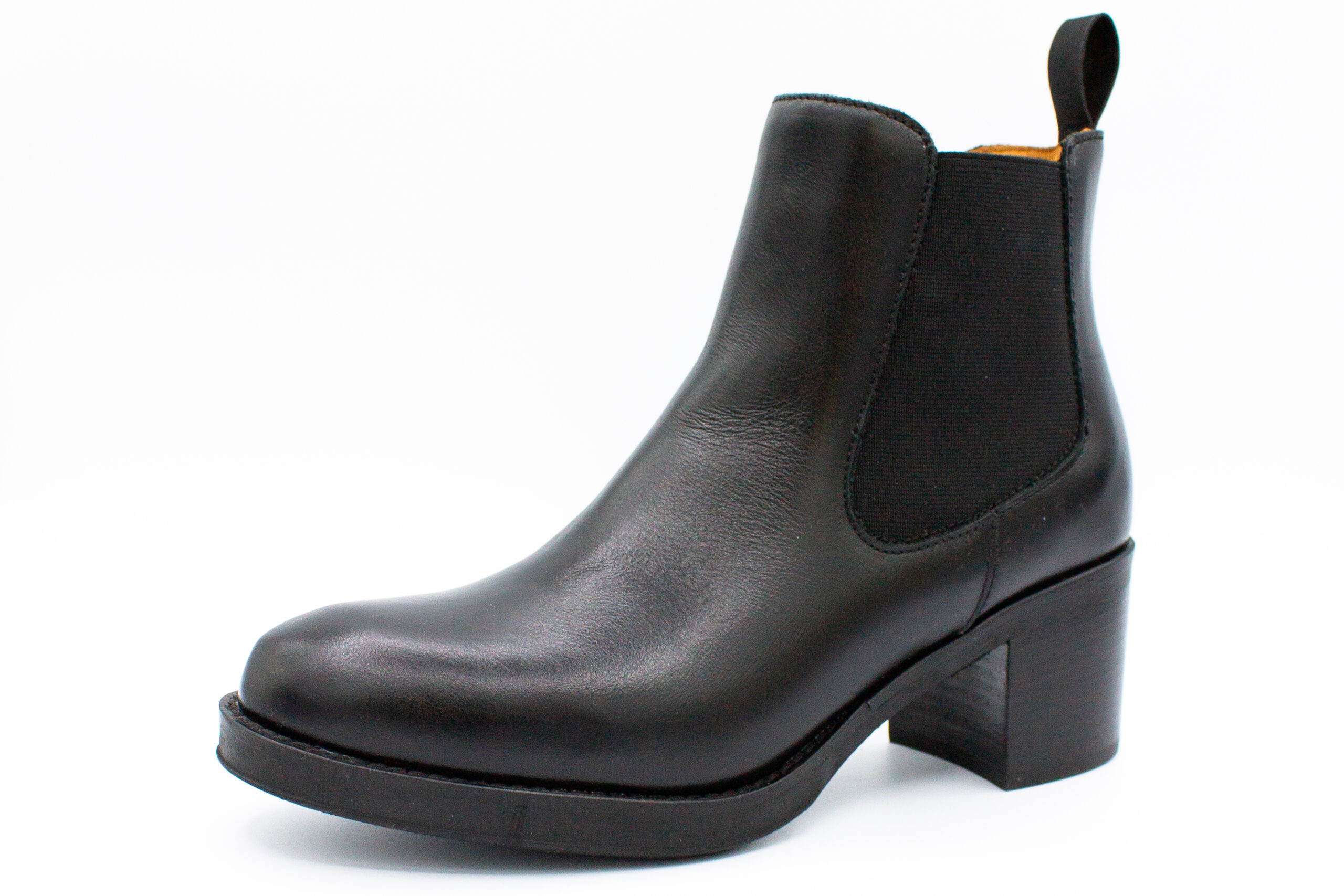 Tronchetto Tacco Pelle